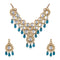 blue ruby pearl necklace set from Amaira