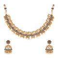 gold platted necklace set from temple jewellery collection