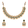 gold platted necklace set from temple jewellery collection