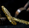 Zarina gold polished bangles with white stones/white nags