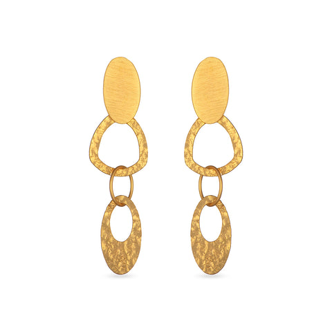 gold polish heritage earrings