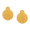 Gold Platted trendy dangling earrings