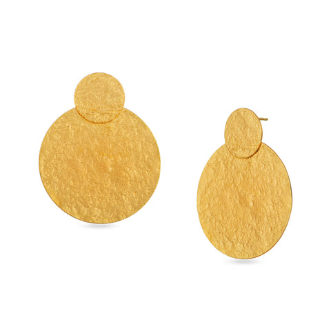 Gold Platted trendy dangling earrings