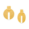 cool gold platted light weight earrings