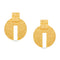 cool gold platted light weight earrings