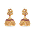 Beautiful Jhumkas from temple jewellery collection