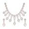 Beautiful White stone and crystal necklace set