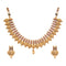 Antique gold platted temple jewellery necklace set