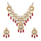 red ruby pearl necklace set from Amaira