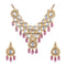 pink ruby pearl necklace set from Amaira