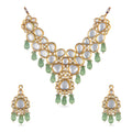 green ruby pearl necklace set from Amaira