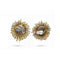 gold platted mother of pearl earrings